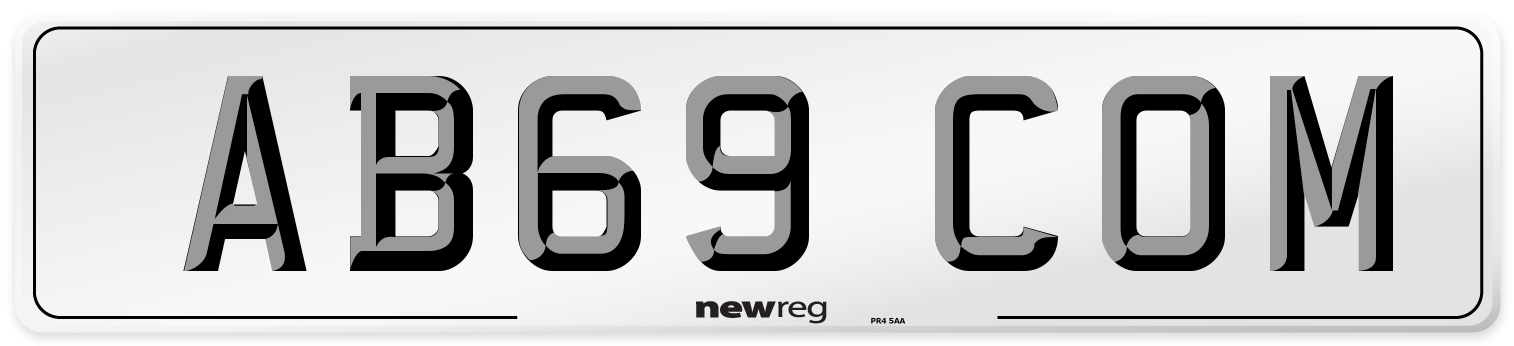 AB69 COM Number Plate from New Reg